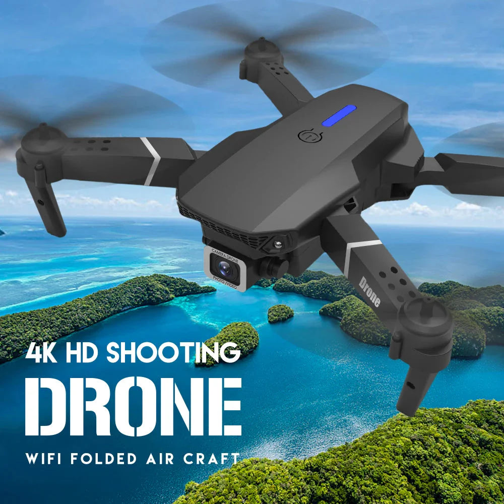 Pro Foldable Quadcopter Drone - Optional Camera + Bag 