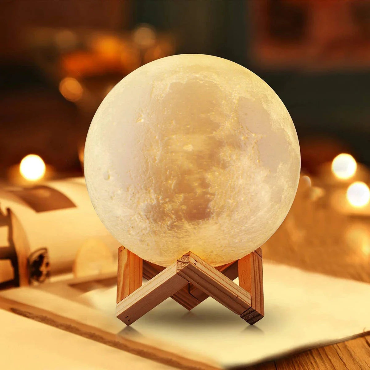 LED Moon lamp With Bright Lights and Multiple colour options 8.5cm 