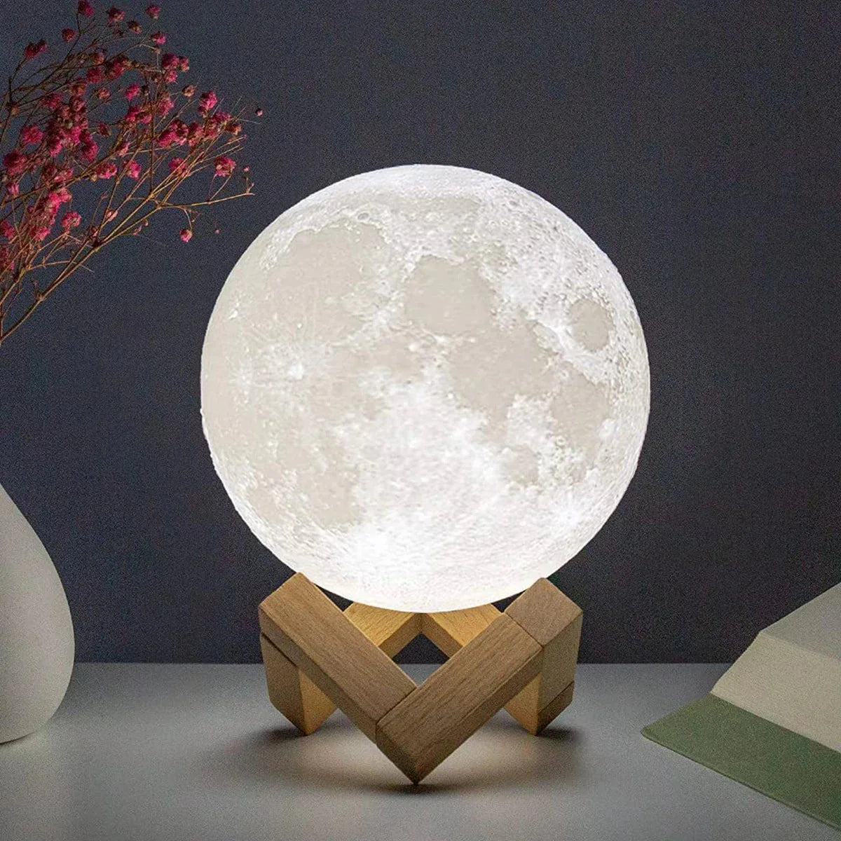 LED Moon lamp With Bright Lights and Multiple colour options 8.5cm 